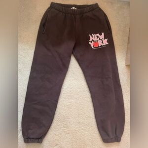 Madhappy Brown New York Graphic Sweatpants